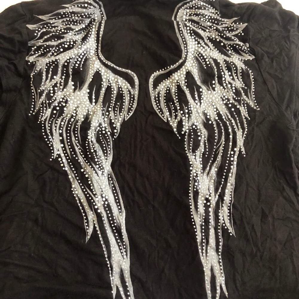 Angle wing blinged shawl - Picture 2 of 10